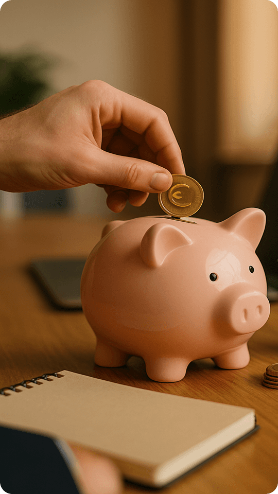 Foto eines Sparschweins