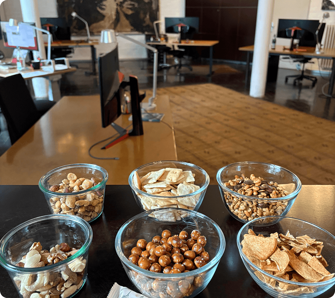 Foto unserer Büro Snacks