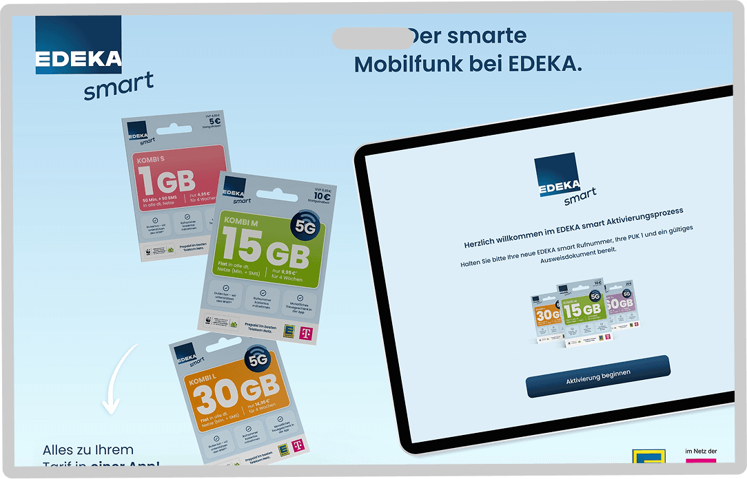 EDEKA smart App Store Tablet Bilder 1