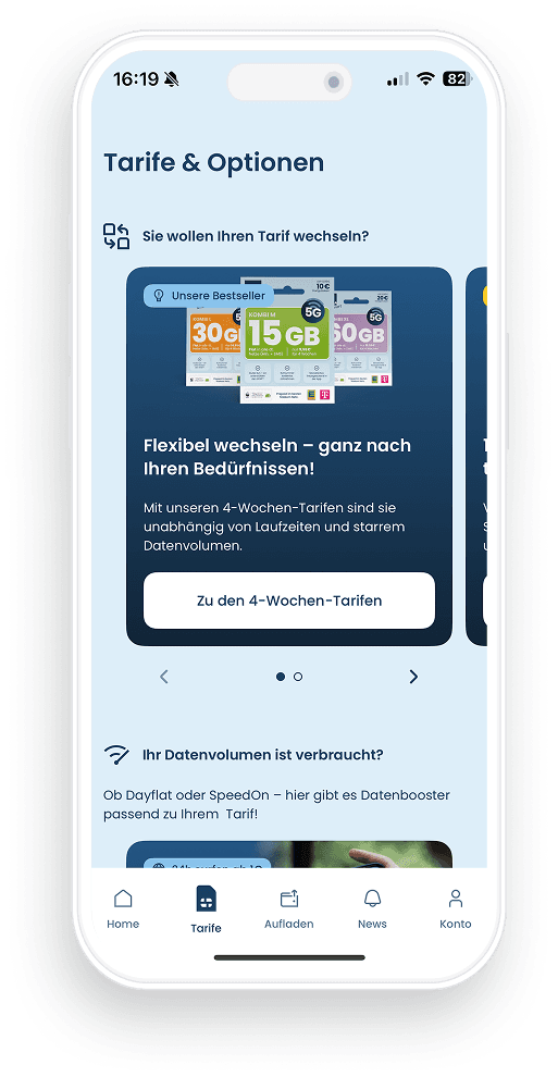 Screenshot EDEKA smart App integration of responsive, scalable components on mobile