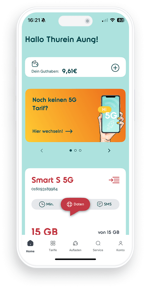 Screenshot NORMA connect App in portrait mode on mobile